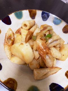 【簡単】長芋とちくわの味噌炒め-レシピのメイン写真