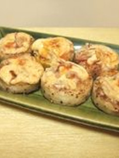 焼き長芋の塩辛マヨのせ-レシピのメイン写真
