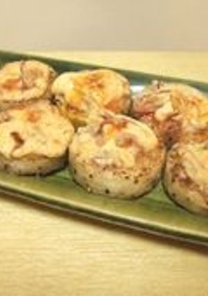 焼き長芋の塩辛マヨのせ-レシピのメイン写真