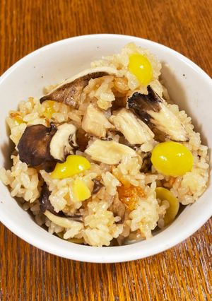 舞茸と銀杏の炊き込みご飯-レシピのメイン写真