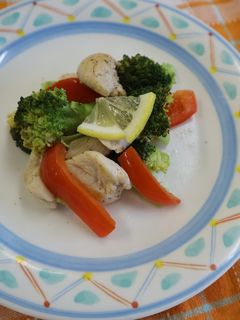 ブロッコリーと鶏ささみのレモン炒め-レシピのメイン写真