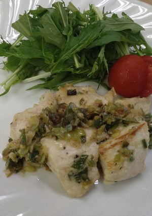 鶏むね肉のねぎだれ漬け焼き-レシピのメイン写真