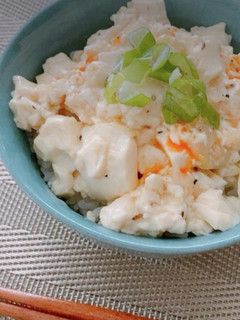 即席!ごま油香る〜ネギラー油豆腐丼♪-レシピのメイン写真