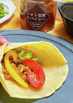 トマト塩糀スパイシーのタコミート-レシピのメイン写真