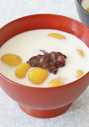 かぼちゃ白玉のミルクぜんざい　ＪＡ福井県-レシピのメイン写真