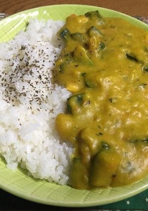 カレー…じゃなくカボチャシチューライス-レシピのメイン写真
