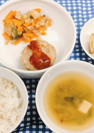 【保育園給食】大豆入りハンバーグ-レシピのメイン写真