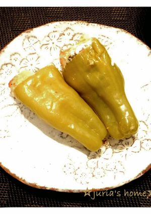 簡単ジューシー☆ピーマンの鶏肉詰め-レシピのメイン写真