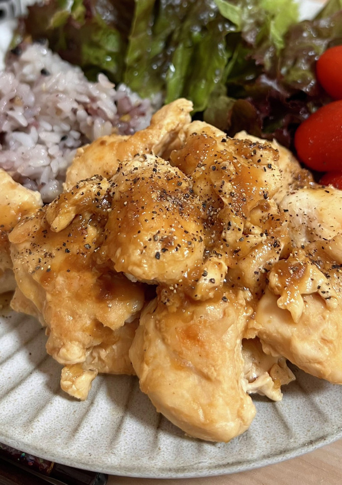 油不使用♪ささみの味噌しょうが焼き-レシピのメイン写真