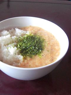 我が家の味♪味噌味のとろろごはん-レシピのメイン写真