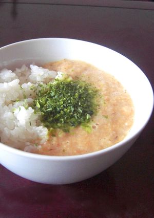 我が家の味♪味噌味のとろろごはん-レシピのメイン写真