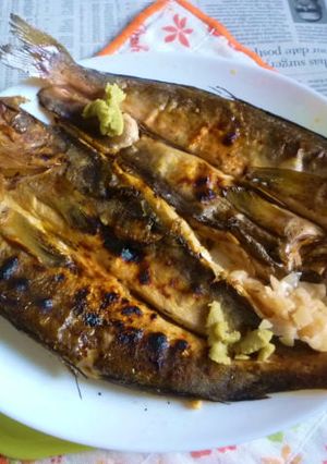 ほっけの開き（灰干し）の網焼きのタパス-レシピのメイン写真