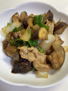 豚肉とピーマン茄子のオイスターソース炒め-レシピのメイン写真
