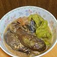 サバ缶で茄子と万願寺唐辛子の煮物