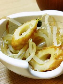 もやしに竹輪インしただけの···。-レシピのメイン写真