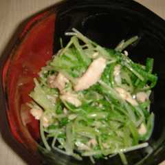 รูปของ 水菜とささ身のお浸し♪