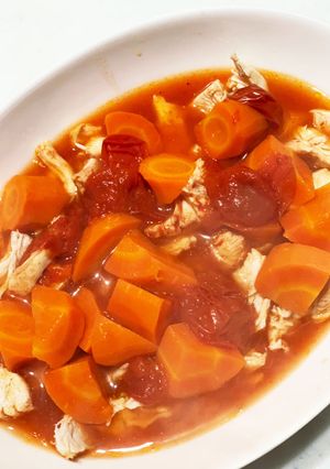 クッキングプロで作る、鶏肉のトマト煮-レシピのメイン写真