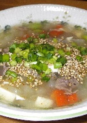 牛肉と豆腐のピリ辛とろみスープ-レシピのメイン写真