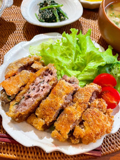 豚こま肉で作る♩たらこと大葉入りトンカツ-レシピのメイン写真