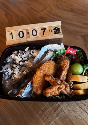 2022.10/7 中学生男子お弁当-レシピのメイン写真