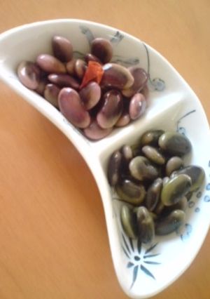 土鍋de鞍かけ豆 ゆで豆&ピリ辛ひたし豆-レシピのメイン写真