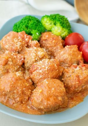 ミートボールのみそトマト煮込み-レシピのメイン写真