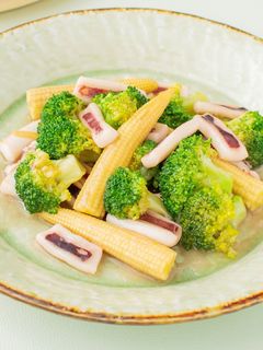 イカとブロッコリーの塩こうじとろみ炒め-レシピのメイン写真