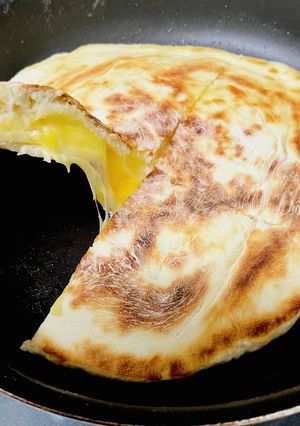 フライパンdeチーズナン（1Hver）-レシピのメイン写真
