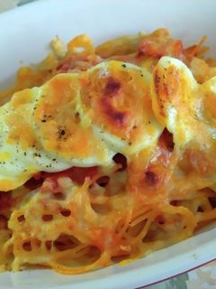 余ったトマトソースで焼パスタ-レシピのメイン写真