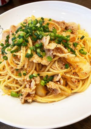 豚バラとキムチのパスタ-レシピのメイン写真