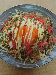 目玉焼きアレンジ!お好み焼き味-レシピのメイン写真