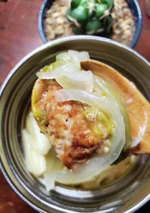 【スープ食】鹿のハンバーグでロールレタス-レシピのメイン写真