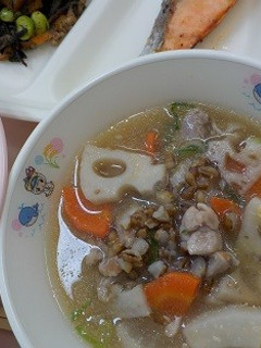 南房総市給食◆食べる味噌汁-レシピのメイン写真