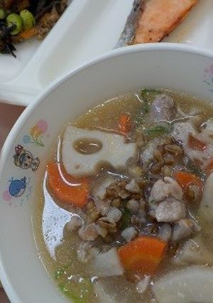南房総市給食◆食べる味噌汁-レシピのメイン写真