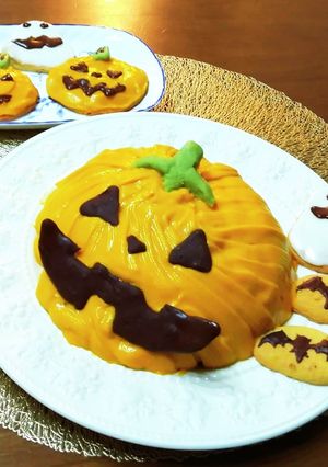 ハロウィンに かぼちゃのババロア-レシピのメイン写真