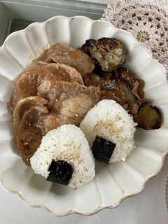 とろとろ秋茄子と豚の生姜焼き-レシピのメイン写真