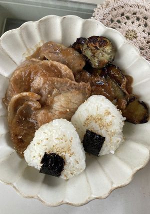 とろとろ秋茄子と豚の生姜焼き-レシピのメイン写真