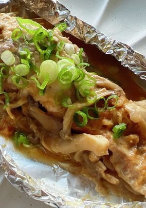 m秋鮭(生鮭)ときのこ味噌マヨホイル焼き-レシピのメイン写真