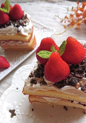 イチゴスペシャルブラックサンダー苺ケーキ-レシピのメイン写真