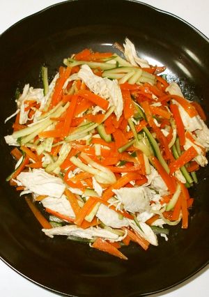 鶏肉にんじんサラダ♪簡単-レシピのメイン写真