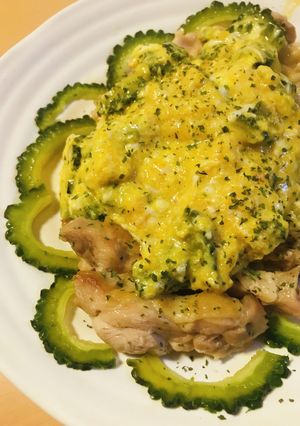 鶏スティックステーキ&チャンプルーソース-レシピのメイン写真