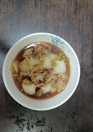 白菜としめじと豚肉煮物だよ。-レシピのメイン写真