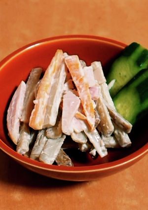 ゴボウのワサビマヨサラダ-レシピのメイン写真