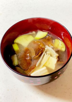 ナラタケたっぷり味噌汁^^-レシピのメイン写真