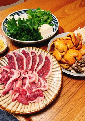 鴨きのこ鍋-レシピのメイン写真