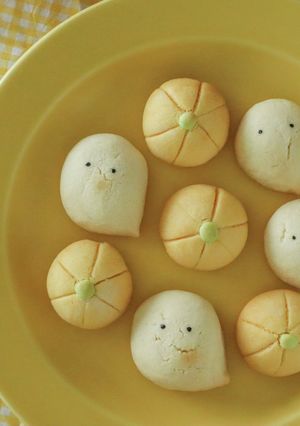 おばけとかぼちゃのスノーボールクッキー-レシピのメイン写真