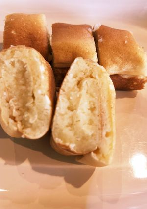 卵白消費♡卵焼き器でバウムクーヘン風-レシピのメイン写真