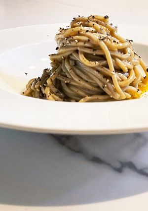 お酒に合う。ズルズル進む卵かけ蕎麦-レシピのメイン写真