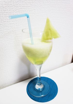 メロンで作るメロンジュース-レシピのメイン写真
