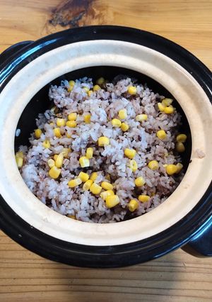 かまどさんｄｅ十八穀米コーン-レシピのメイン写真